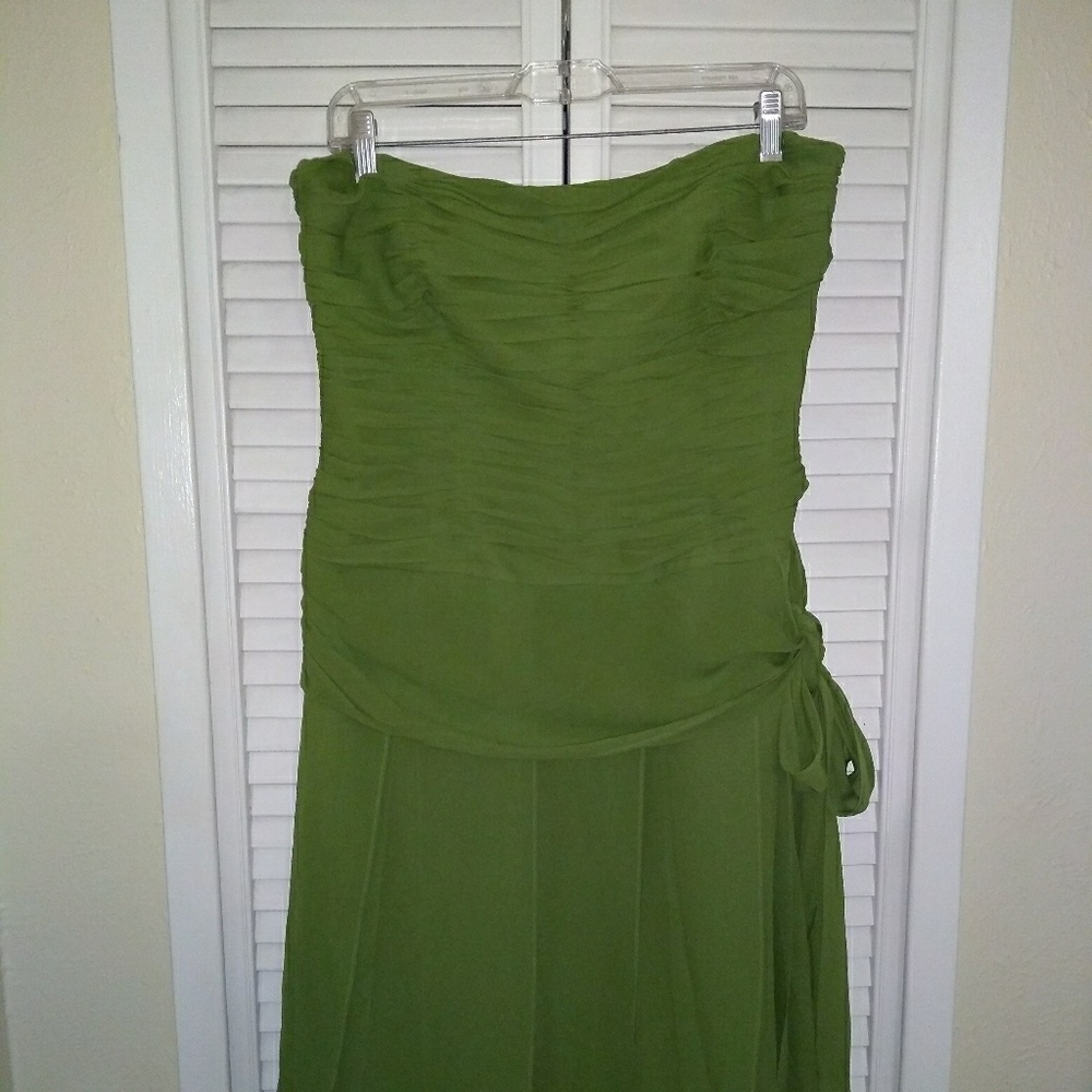 Anne Klein Green Strapless Dress